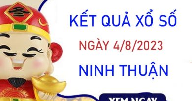 Nhận định XSNT 4/8/2023 chốt bạch thủ Ninh Thuận thứ 6