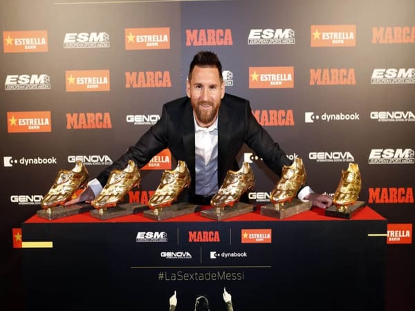 Chiếc giày vàng châu âu qua các năm - Messi
